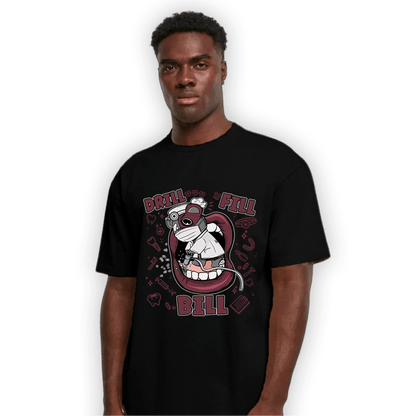 Burgundy 5s T Shirt Match BER The Dentist - NastyJamz