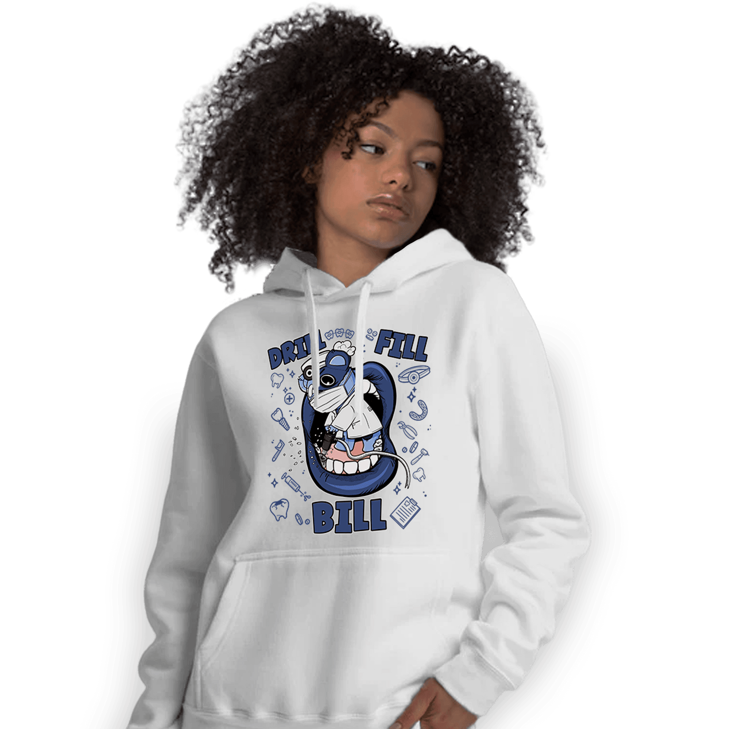 Midnight Navy 5s Hoodie Match BER The Dentist - NastyJamz