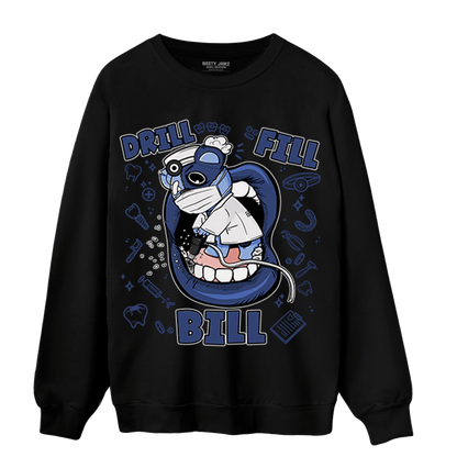 Midnight Navy 5s Sweatshirt Match BER The Dentist - NastyJamz