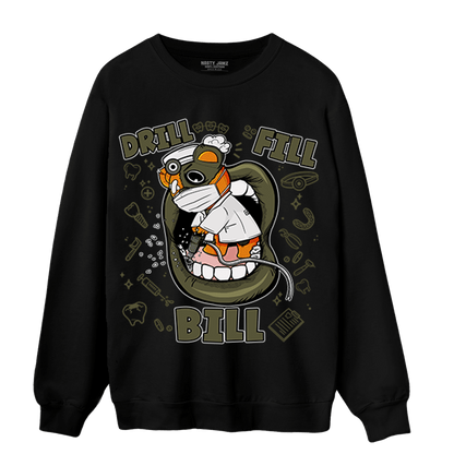 Olive 5s Sweatshirt Match BER The Dentist - NastyJamz