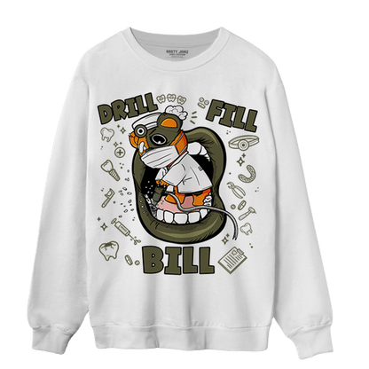 Olive 5s Sweatshirt Match BER The Dentist - NastyJamz