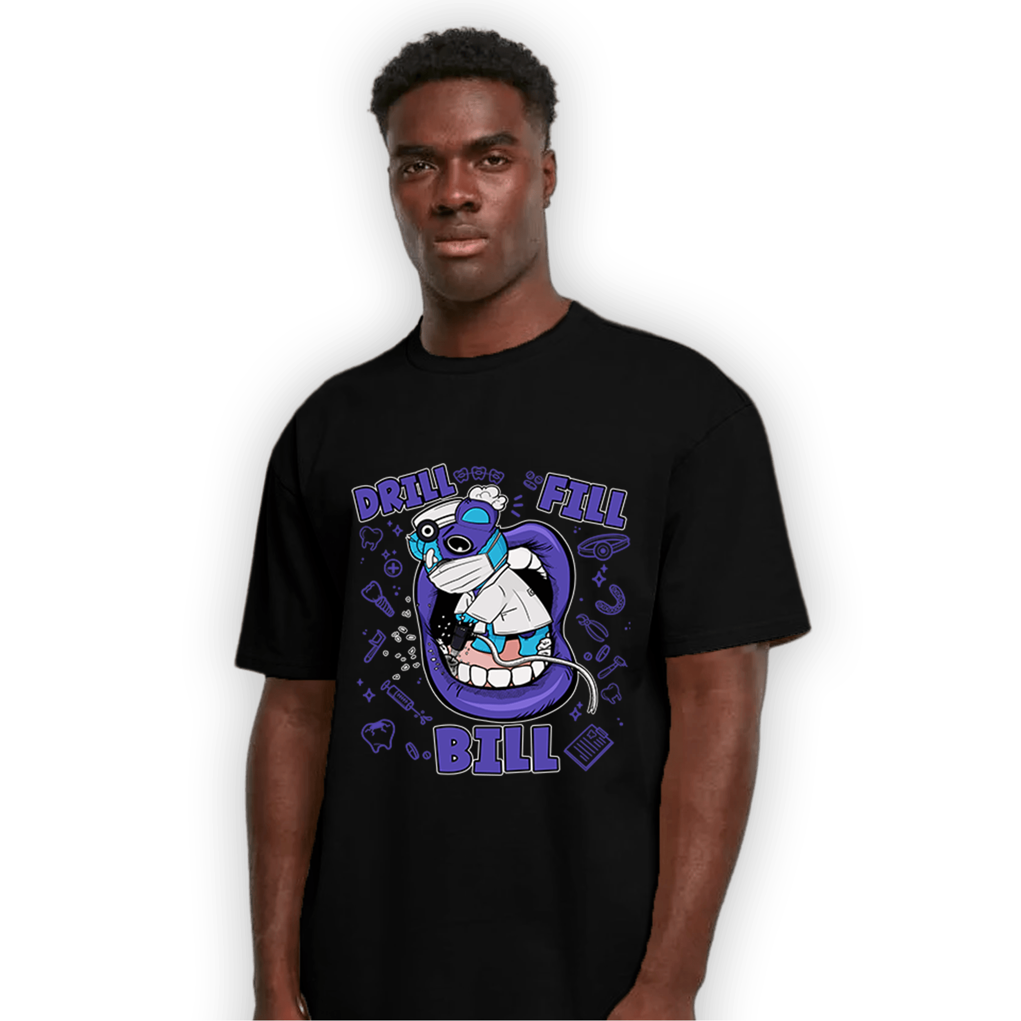 Aqua 6s T Shirt Match BER The Dentist - NastyJamz