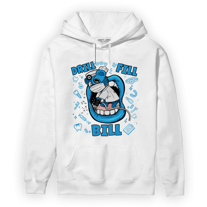 Powder Blue 9s Hoodie Match BER The Dentist - NastyJamz