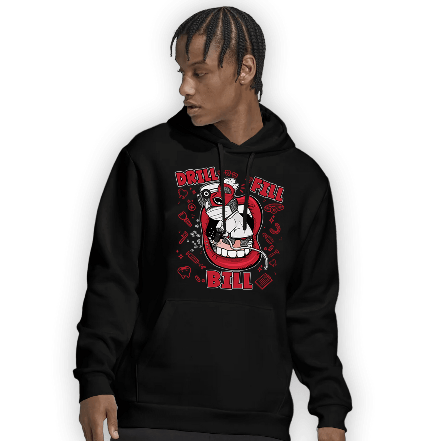 Spizike Low Bred Hoodie Match BER The Dentist - NastyJamz