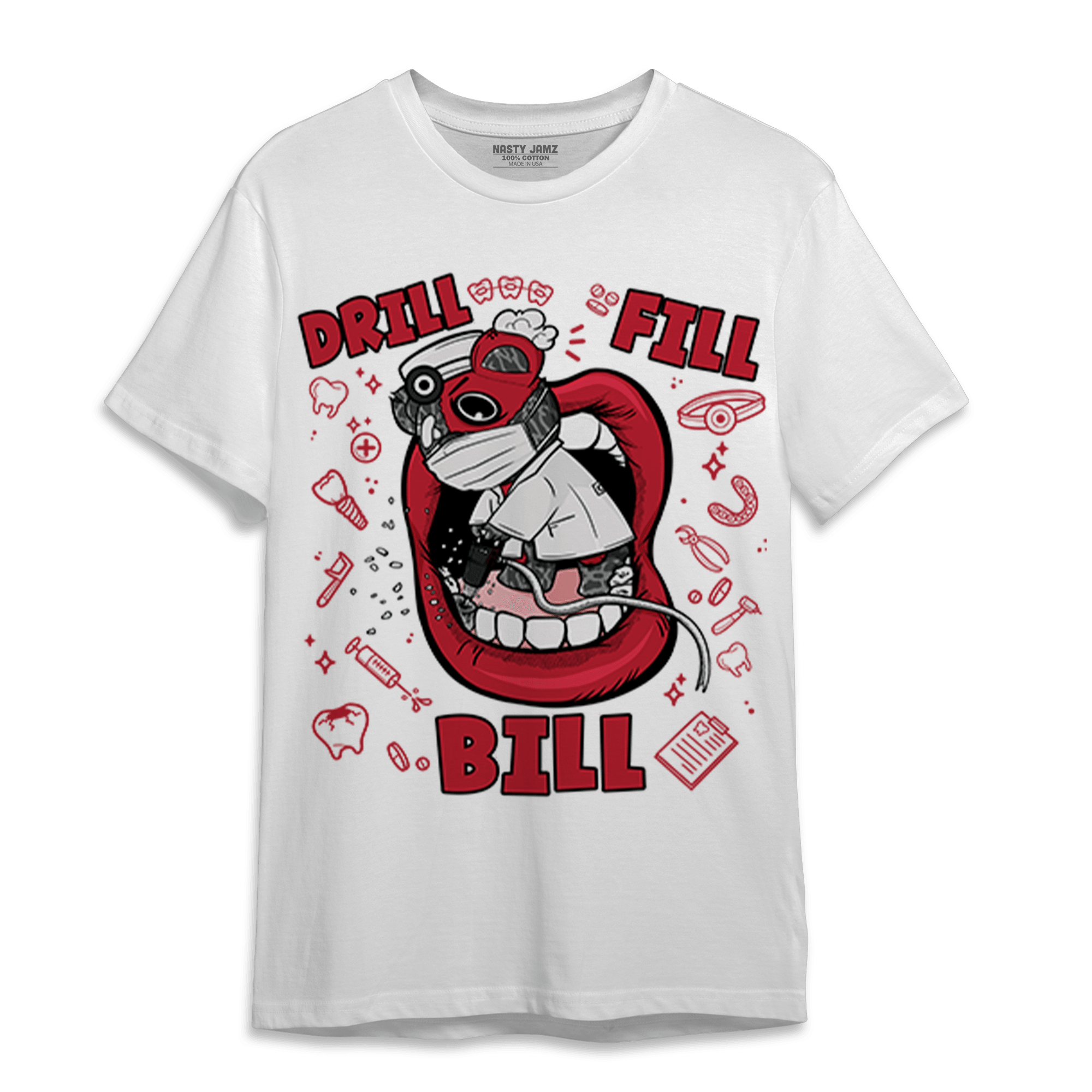 Spizike Low Bred T Shirt Match BER The Dentist - NastyJamz