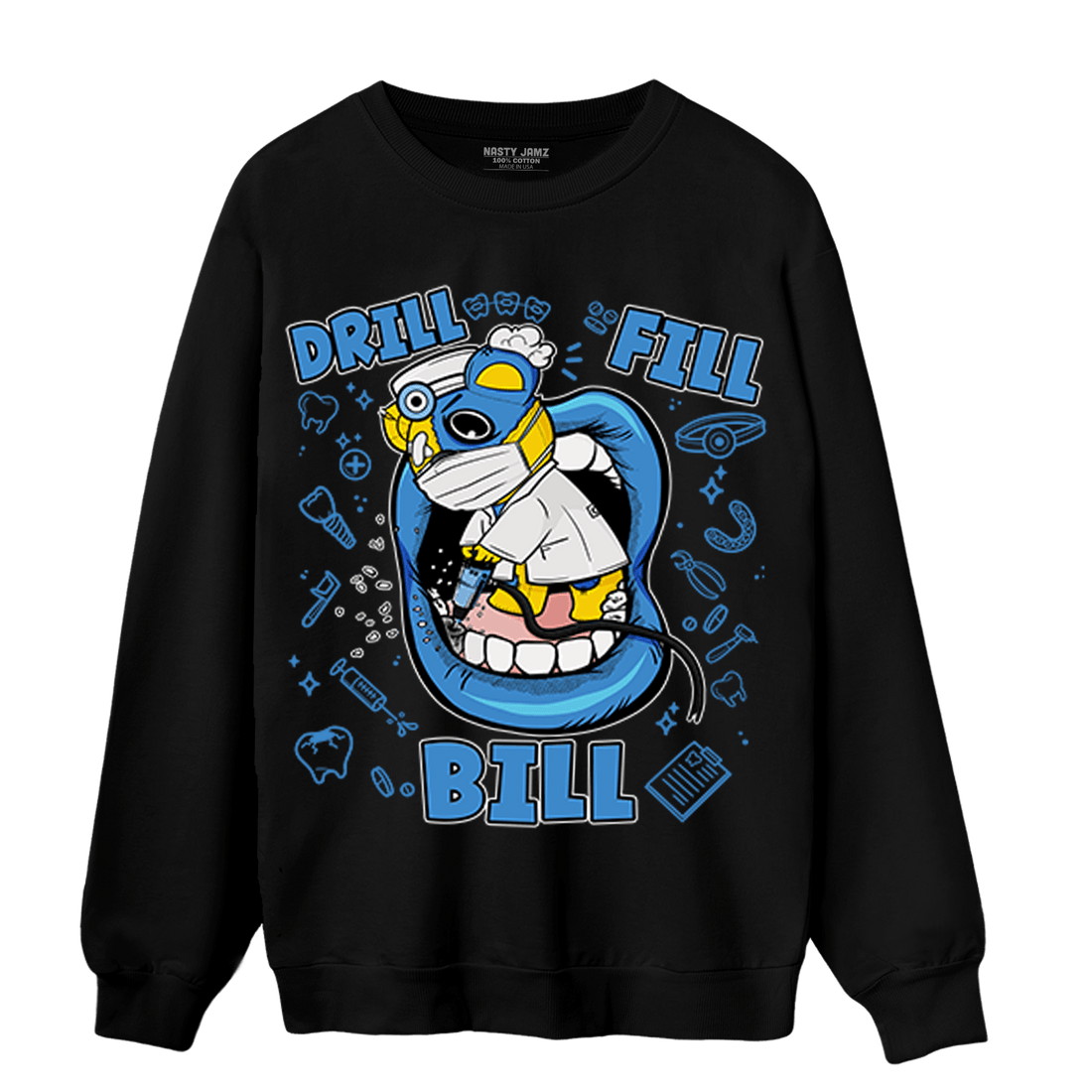 SB Dunk Bubbles Sweatshirt Match BER The Dentist - NastyJamz
