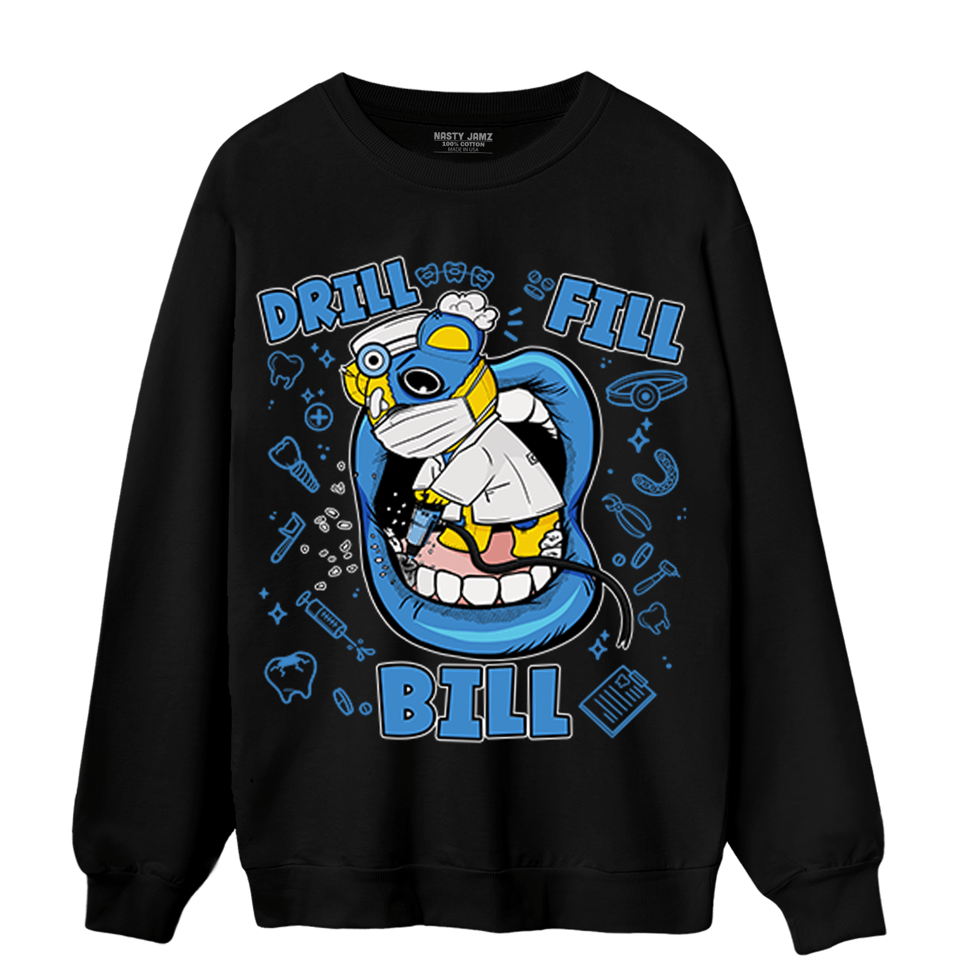 SB Dunk Bubbles Sweatshirt Match BER The Dentist - NastyJamz