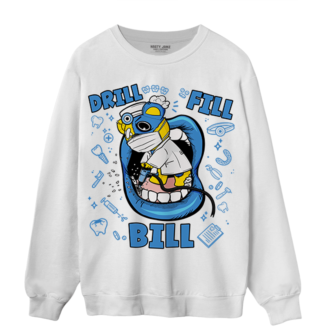 SB Dunk Bubbles Sweatshirt Match BER The Dentist - NastyJamz