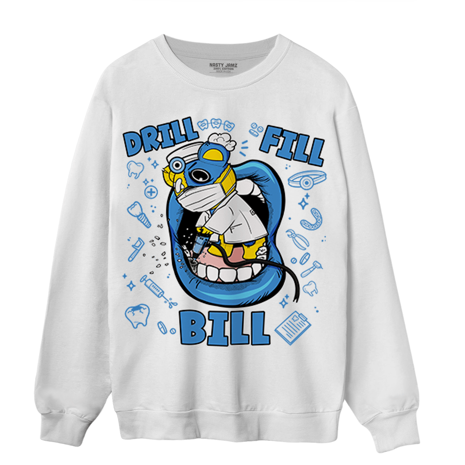 SB Dunk Bubbles Sweatshirt Match BER The Dentist - NastyJamz