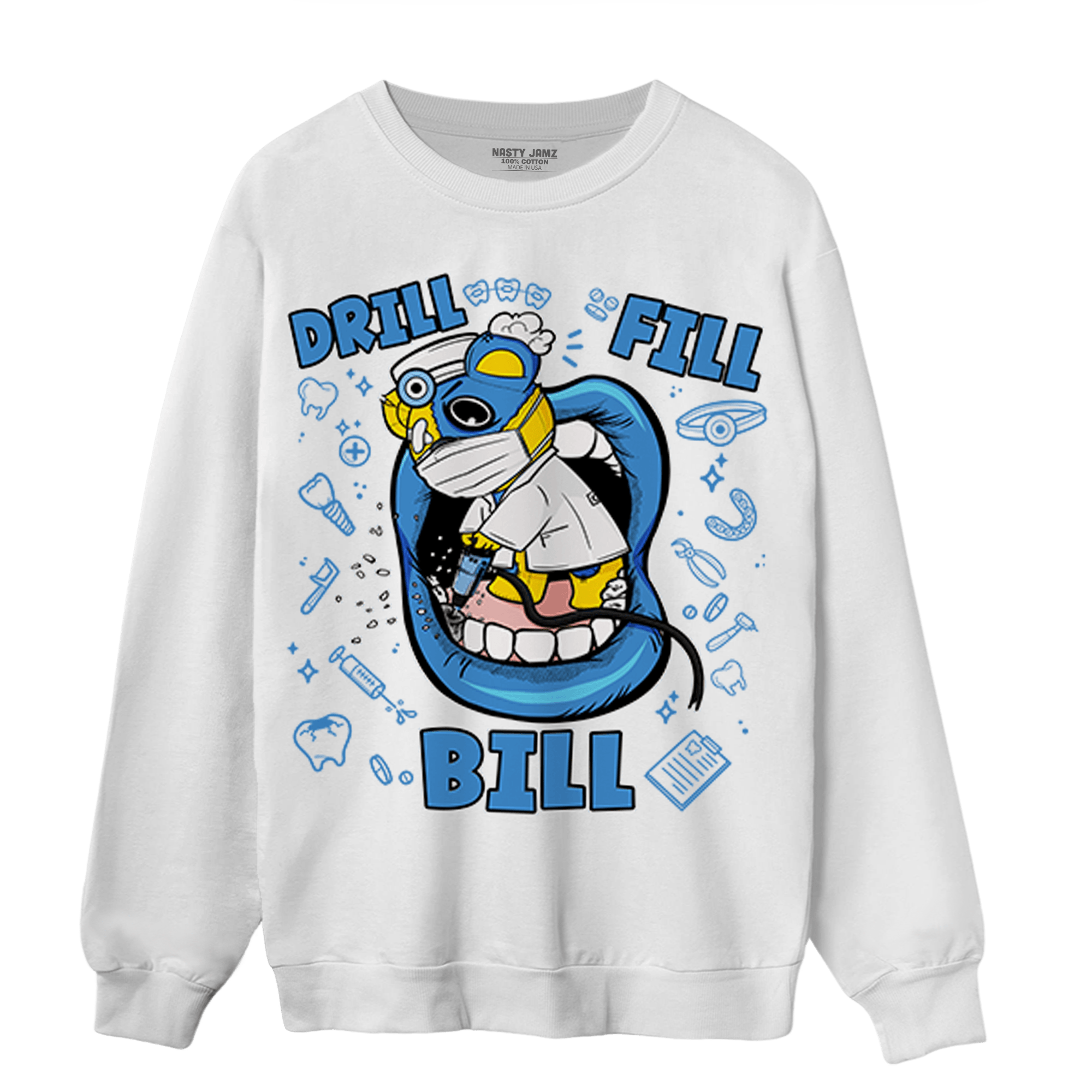 SB Dunk Bubbles Sweatshirt Match BER The Dentist - NastyJamz