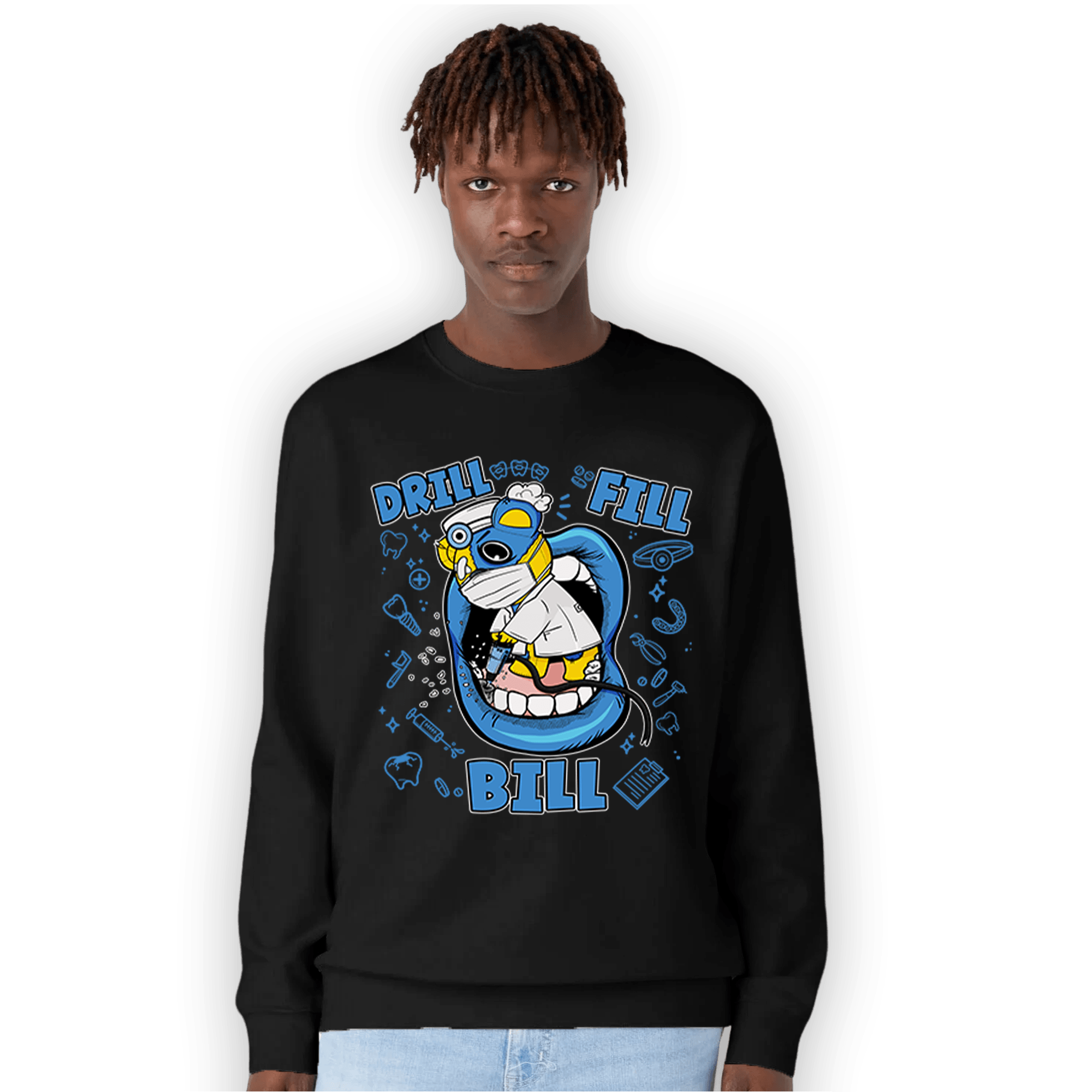 SB Dunk Bubbles Sweatshirt Match BER The Dentist - NastyJamz