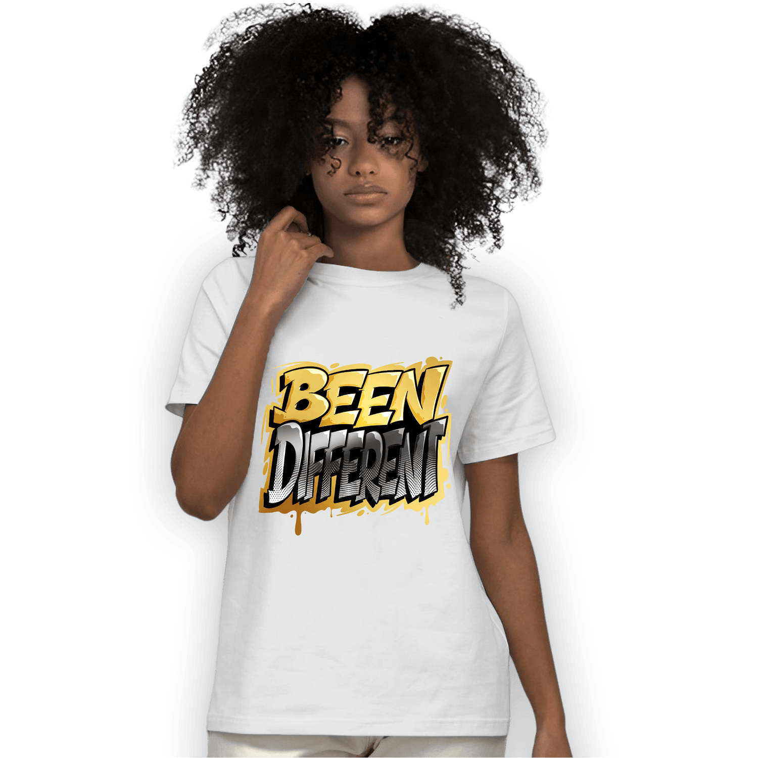Mid SE Black Gold 1s T Shirt Match Become Different - NastyJamz