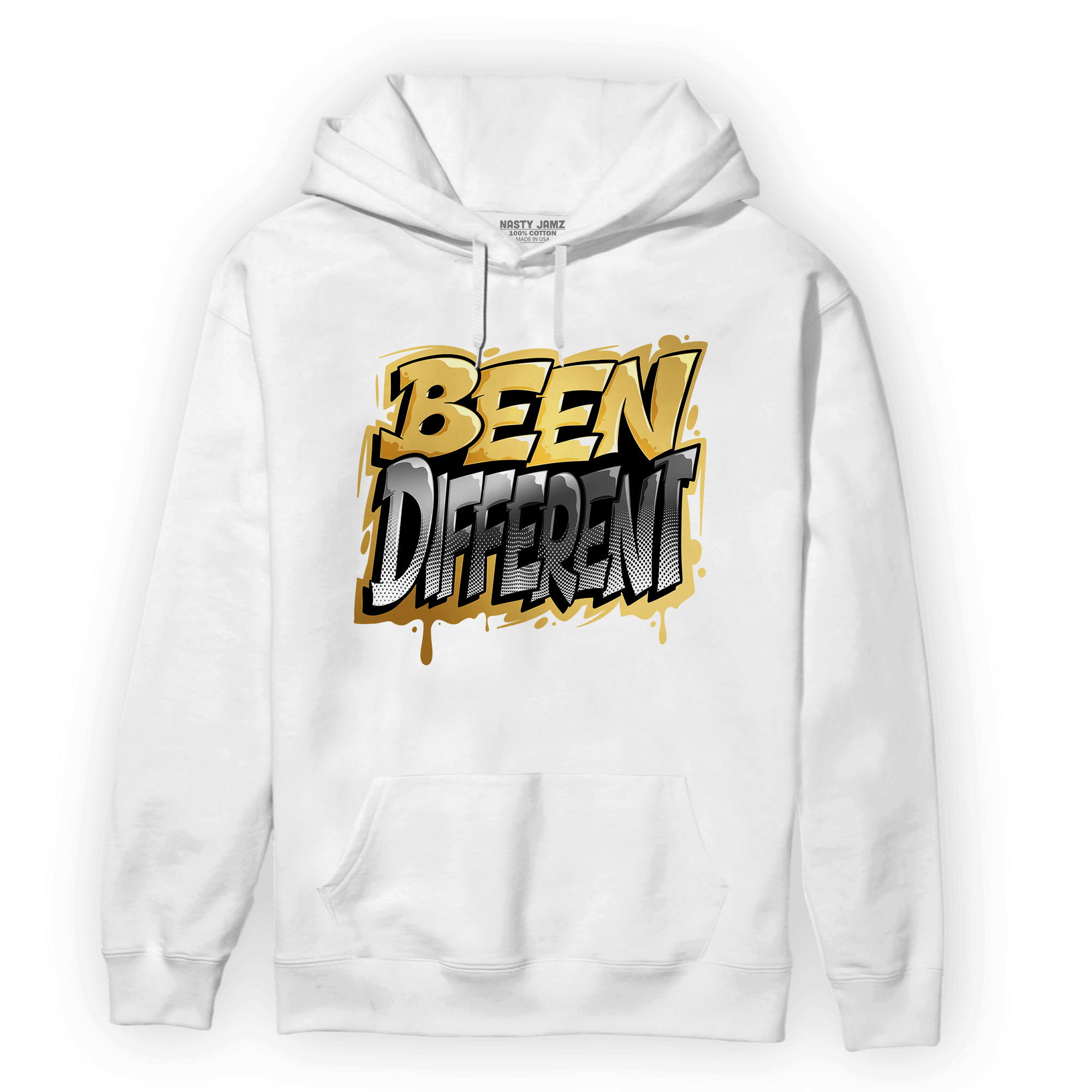 Mid SE Black Gold 1s Hoodie Match Become Different - NastyJamz