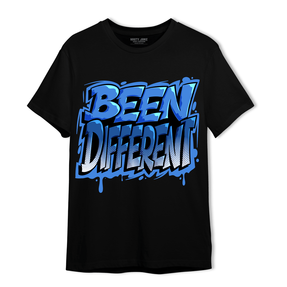 University Blue Toe 1s T Shirt Match Become Different - NastyJamz