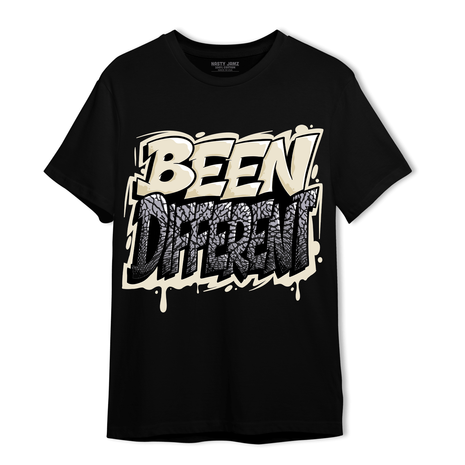 Off Noir 3s T Shirt Match Become Different - NastyJamz