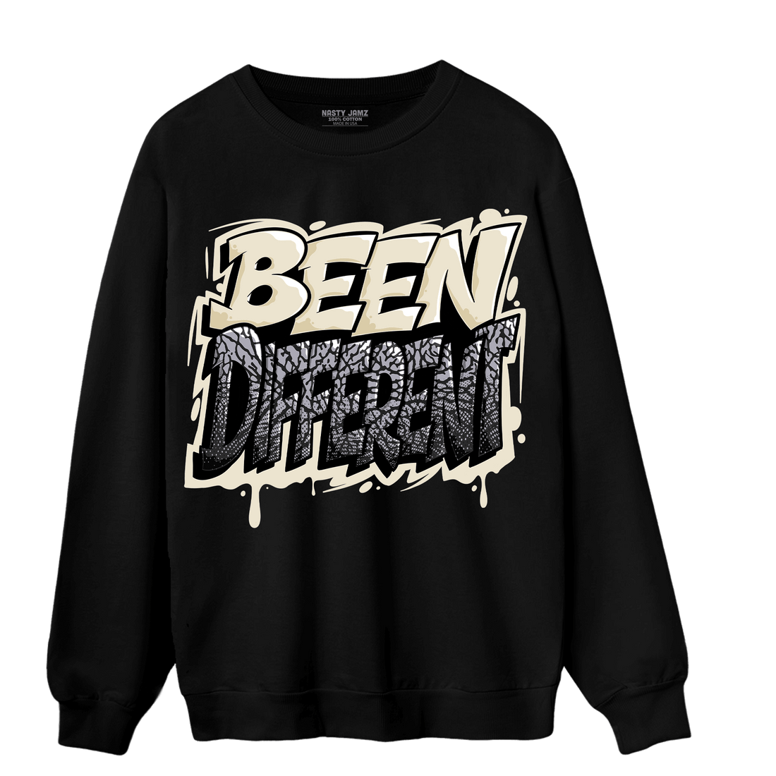 Off Noir 3s Sweatshirt Match Become Different - NastyJamz