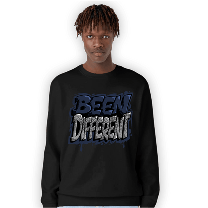 White Navy 3s Sweatshirt Match Become Different - NastyJamz