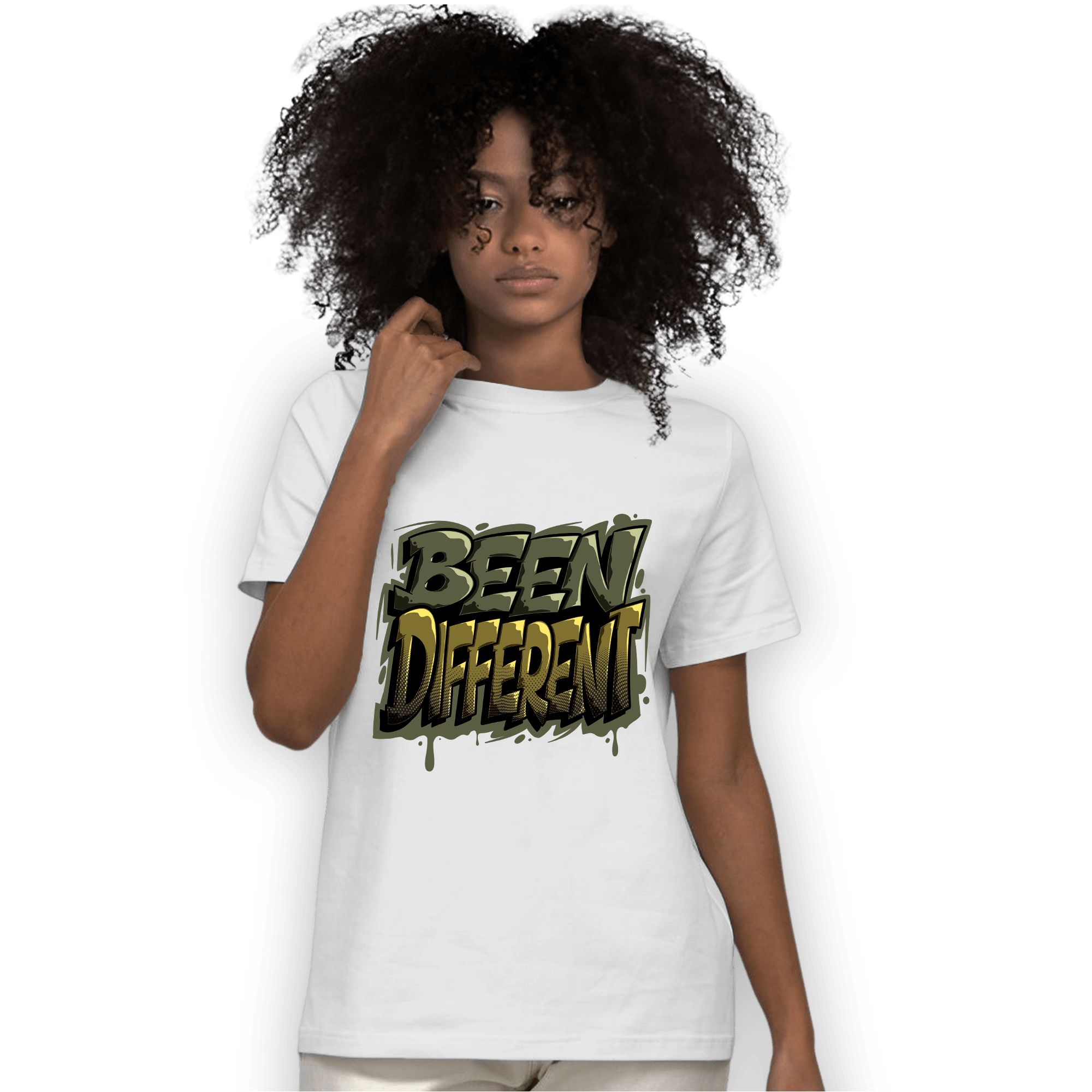 SE Craft Medium Olive 4s T Shirt Match Become Different - NastyJamz