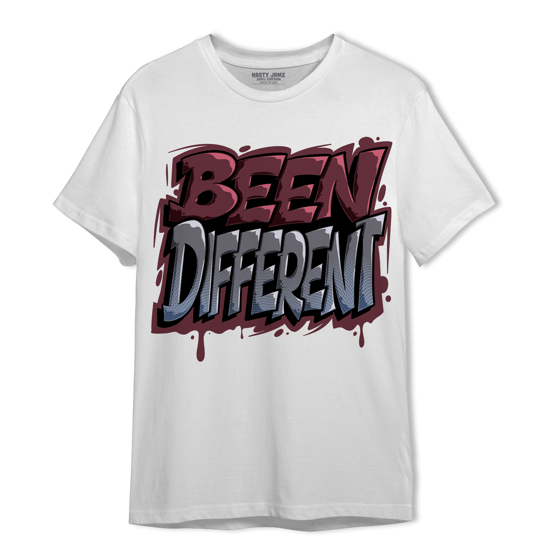 Burgundy 5s T Shirt Match Become Different - NastyJamz