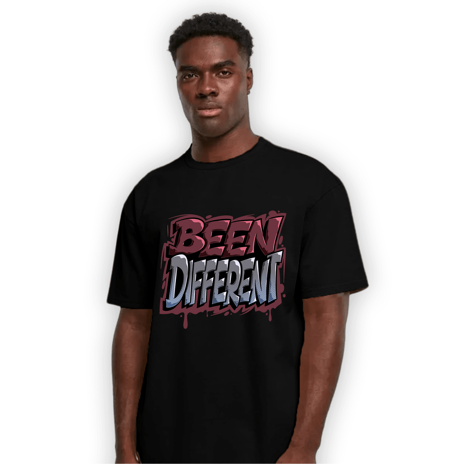 Burgundy 5s T Shirt Match Become Different - NastyJamz