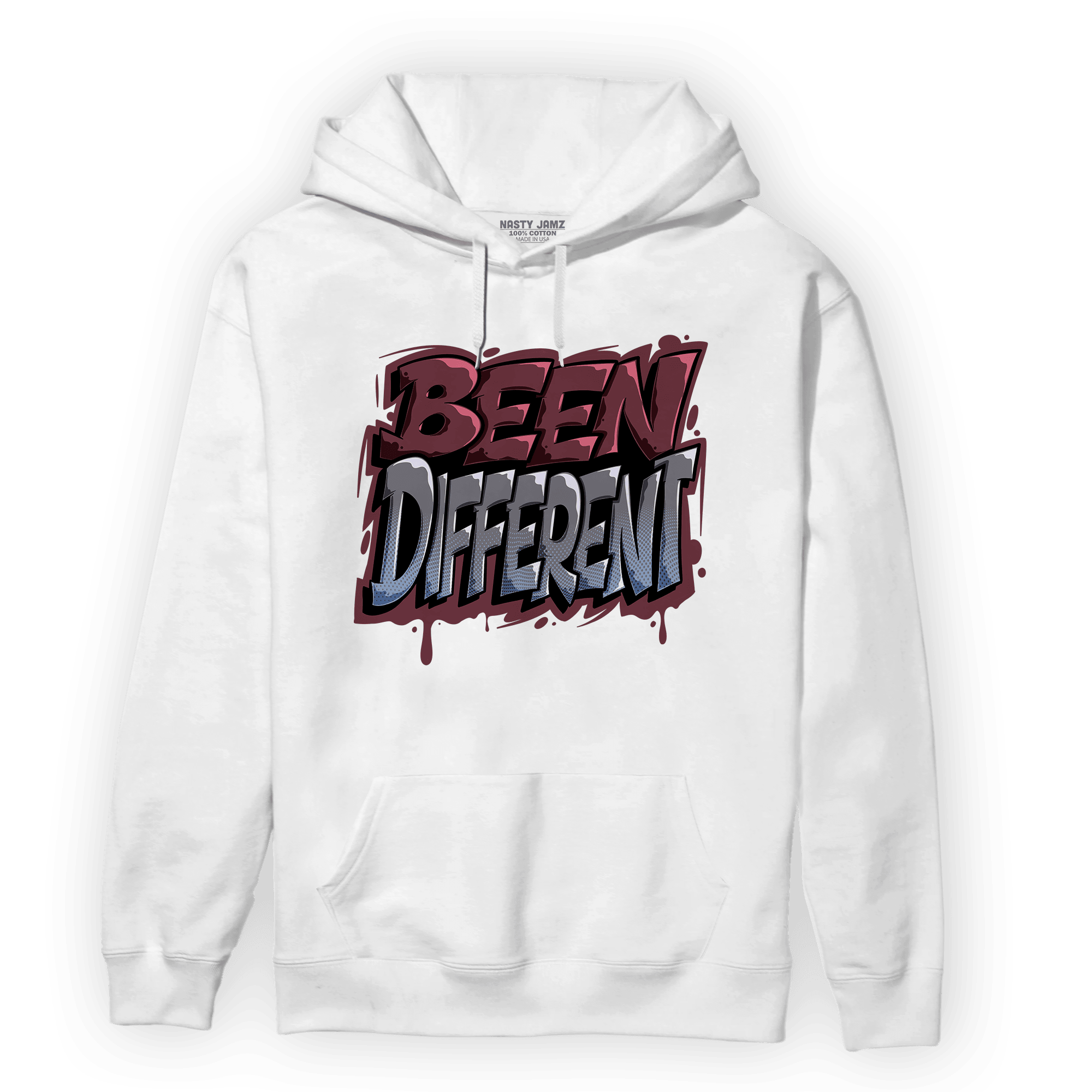 Burgundy 5s Hoodie Match Become Different - NastyJamz