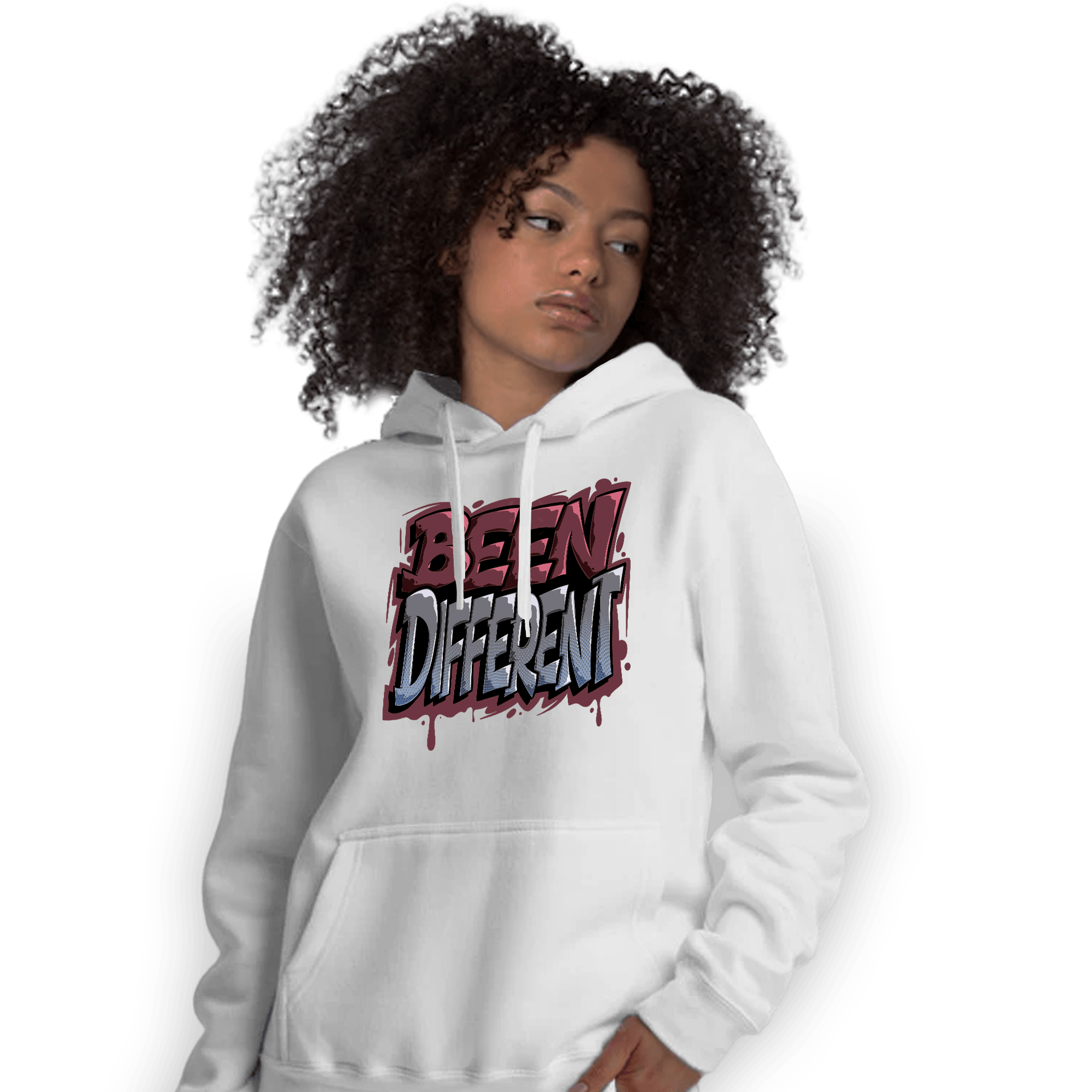 Burgundy 5s Hoodie Match Become Different - NastyJamz