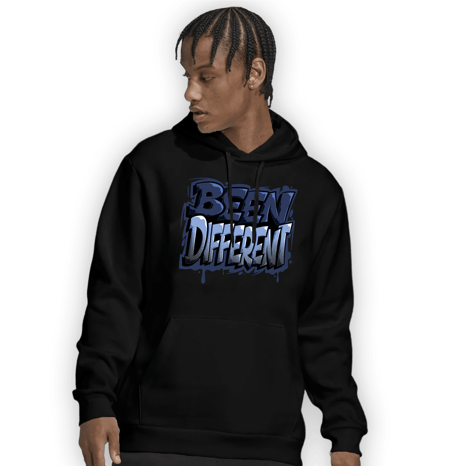 Midnight Navy 5s Hoodie Match Become Different - NastyJamz