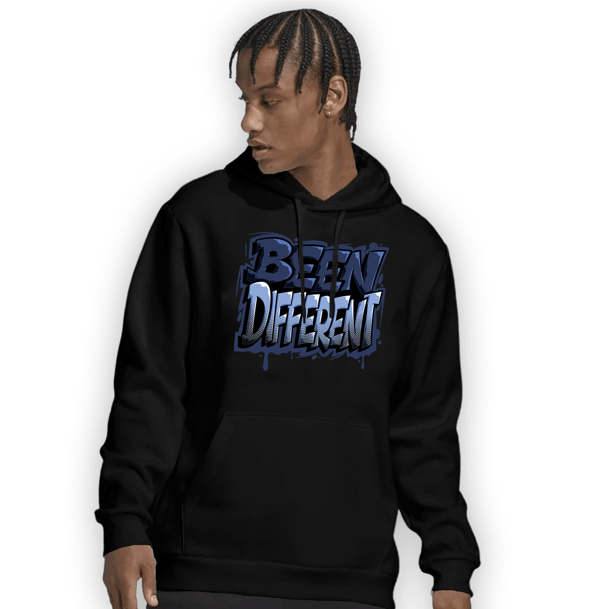 Midnight Navy 5s Hoodie Match Become Different - NastyJamz