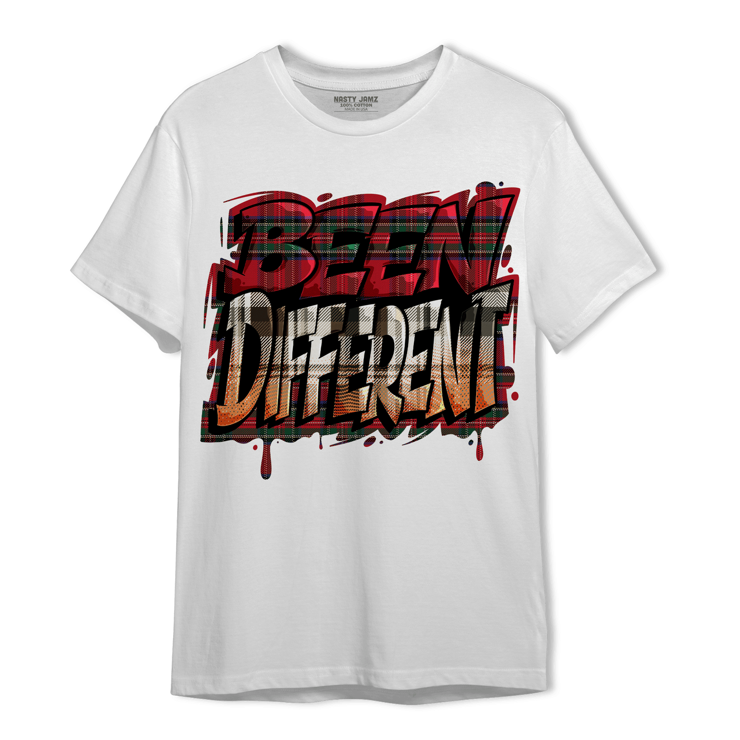 Plaid 5s T Shirt Match Become Different - NastyJamz