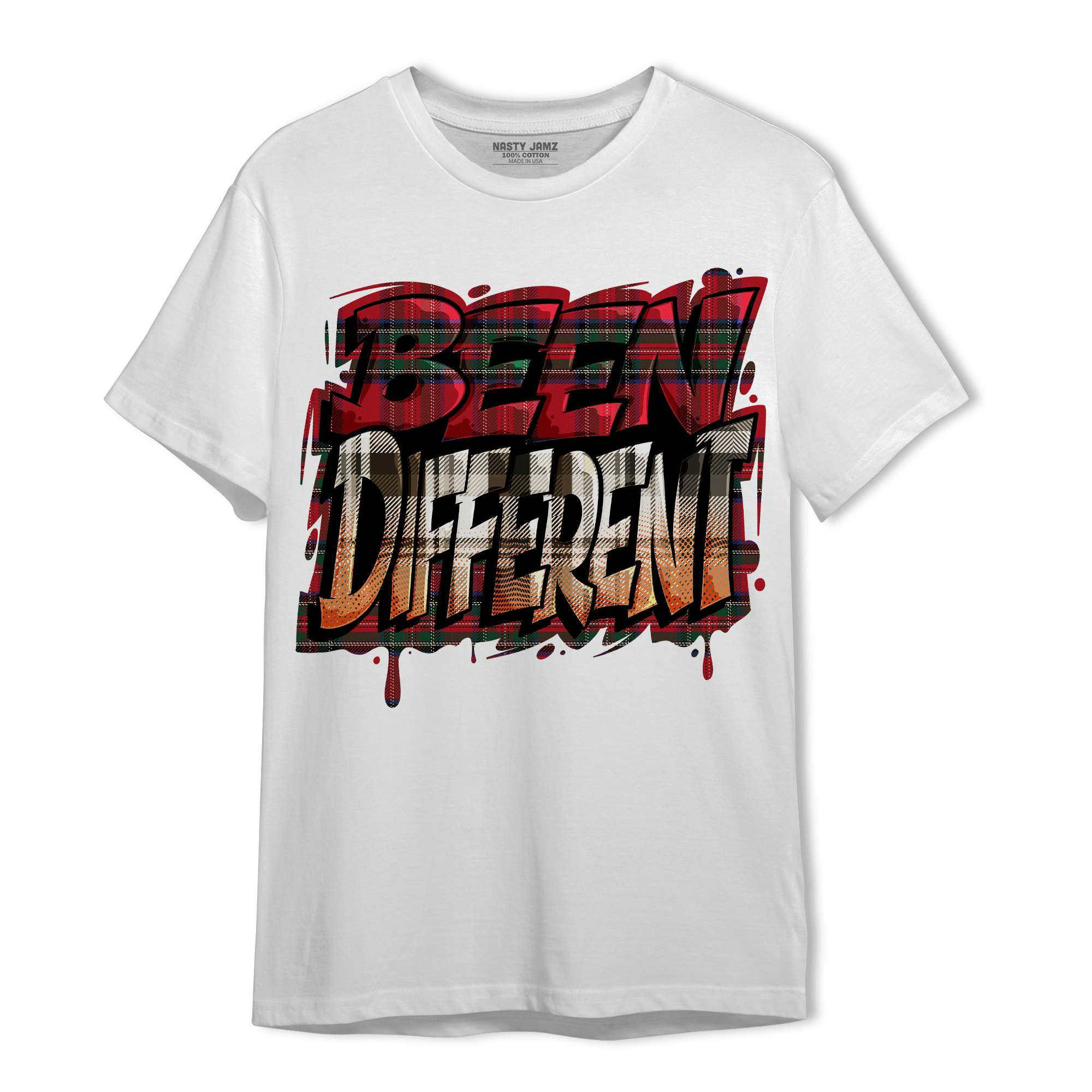 Plaid 5s T Shirt Match Become Different - NastyJamz