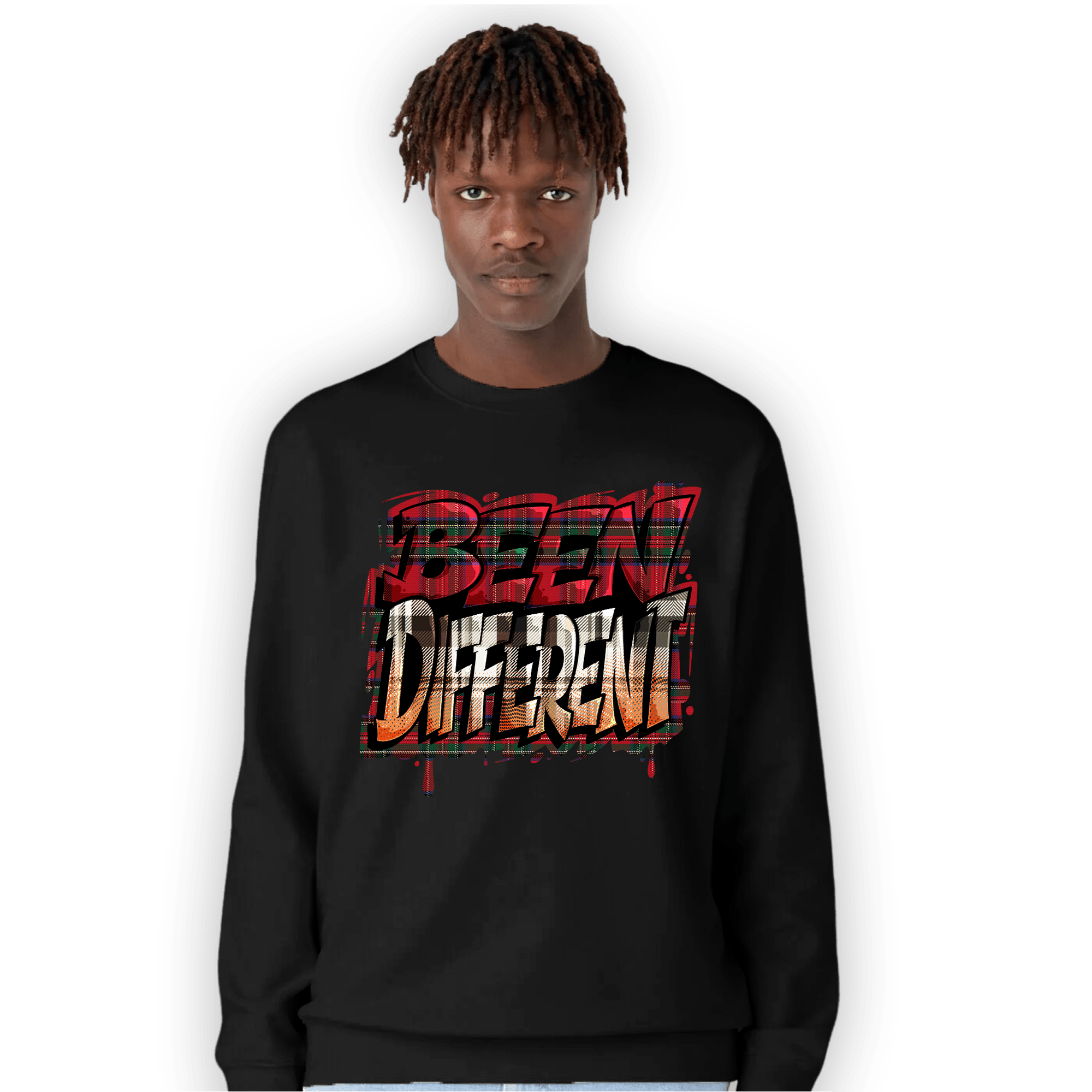 Plaid 5s Sweatshirt Match Become Different - NastyJamz