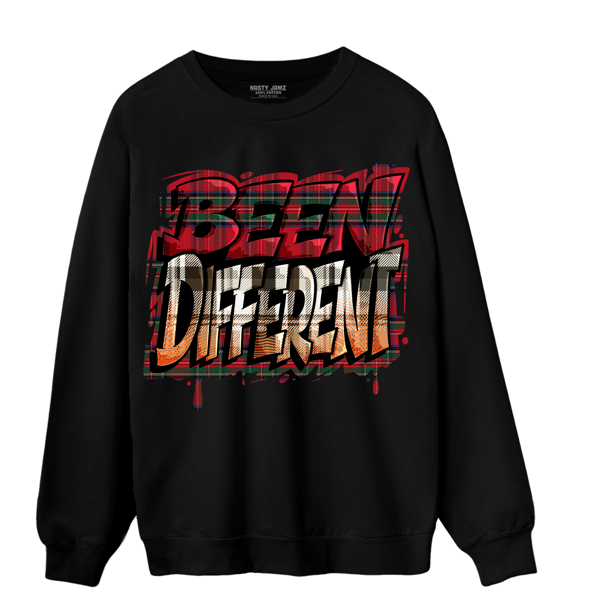 Plaid 5s Sweatshirt Match Become Different - NastyJamz