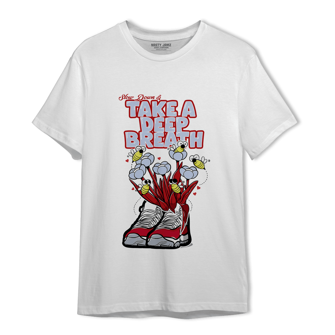 Cherry 11s T Shirt Match Bee Sneaker - NastyJamz