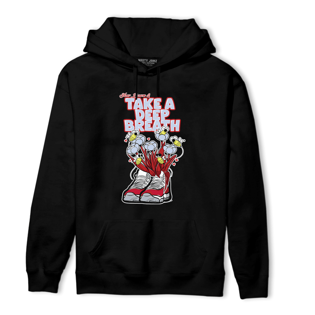 Cherry 11s Hoodie Match Bee Sneaker - NastyJamz