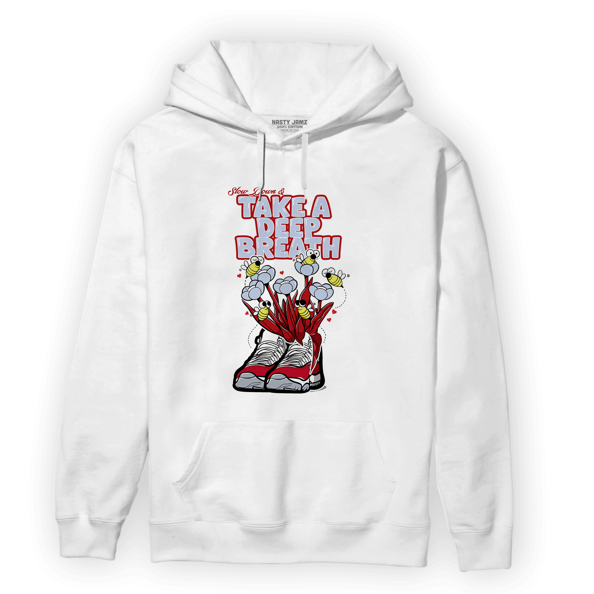 Cherry 11s Hoodie Match Bee Sneaker - NastyJamz