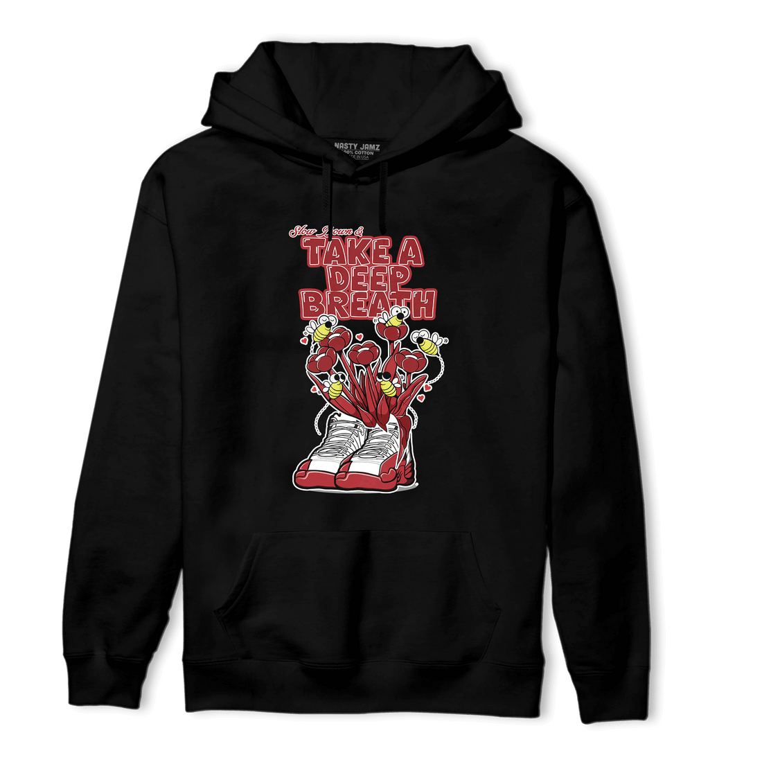 Cherry 12s Hoodie Match Bee Sneaker - NastyJamz