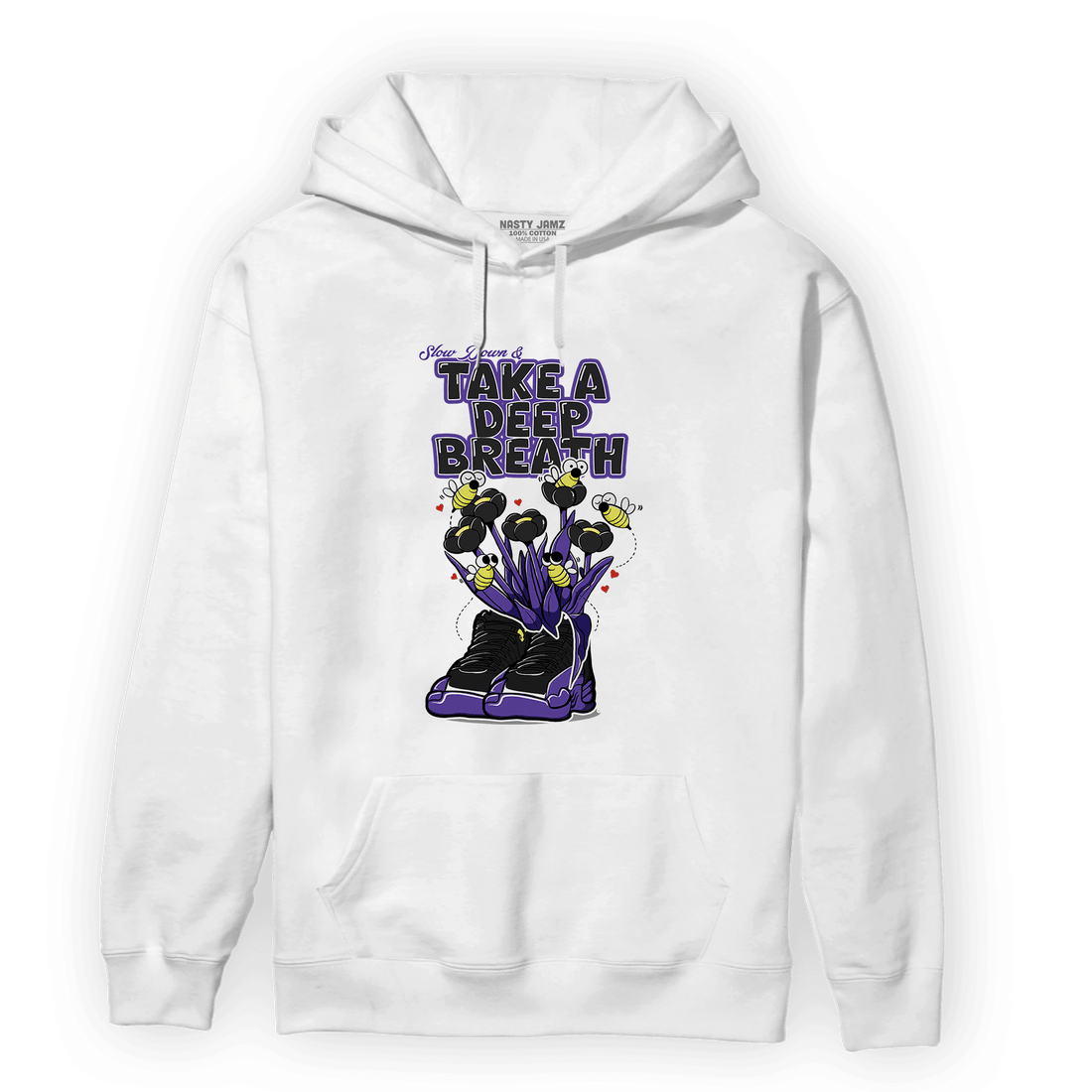 Field Purple 12s Hoodie Match Bee Sneaker - NastyJamz