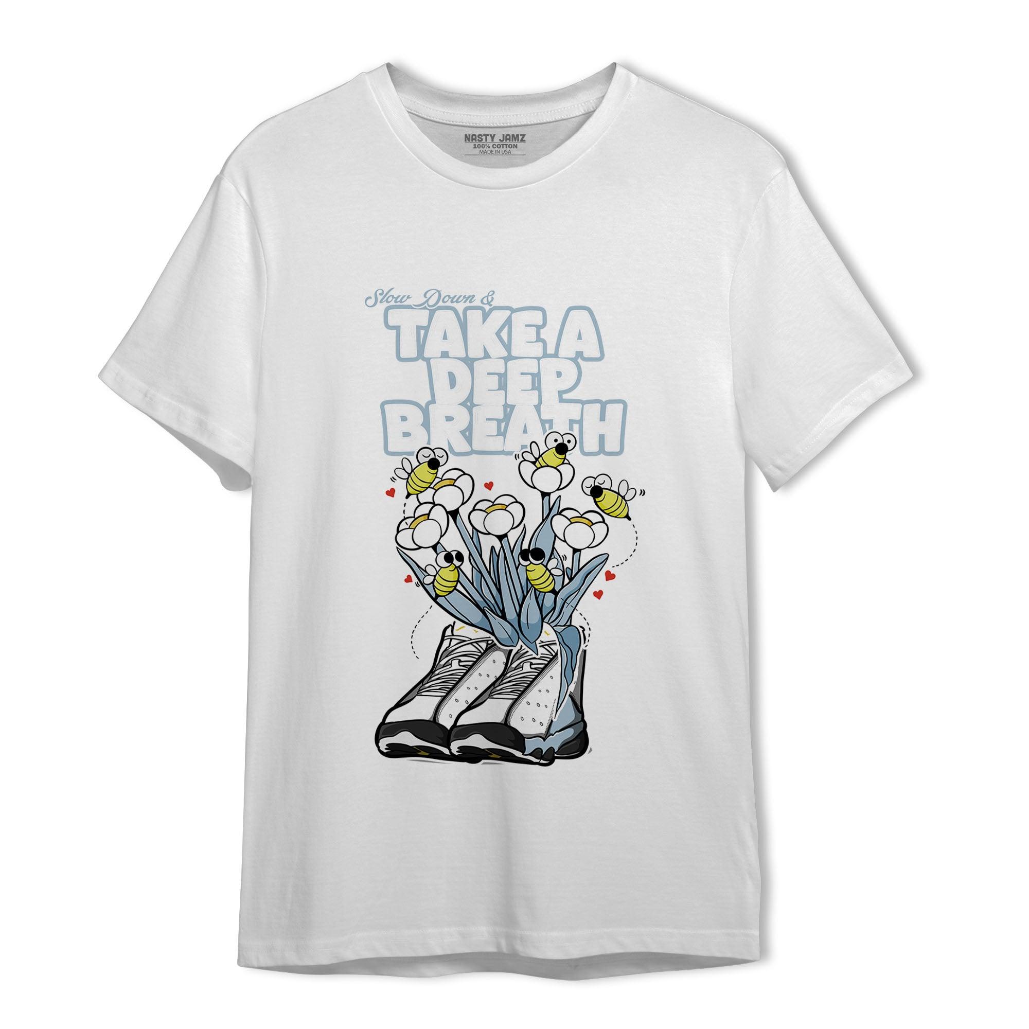 Blue Grey 13s T Shirt Match Bee Sneaker - NastyJamz