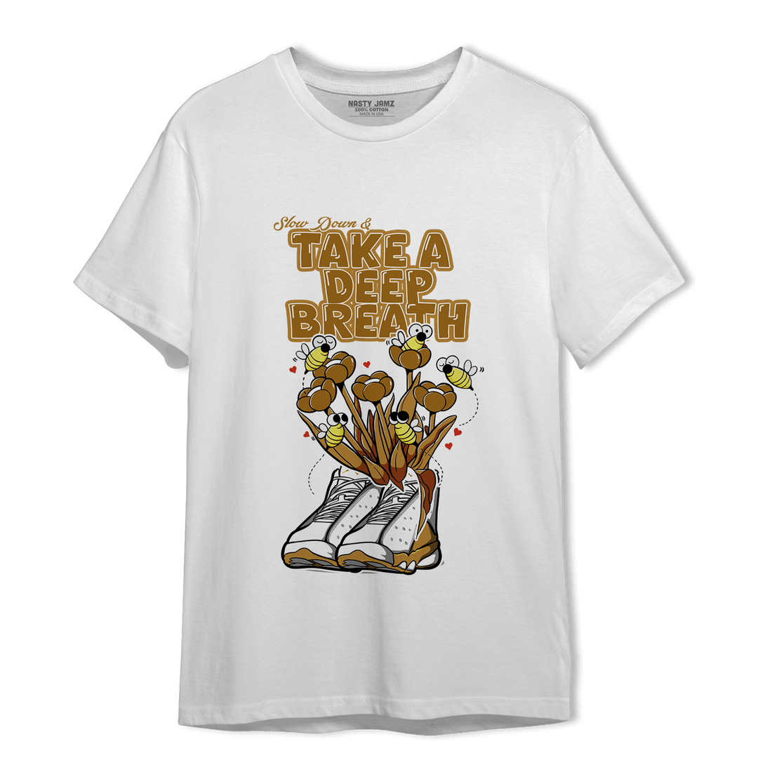Wheat 13s T Shirt Match Bee Sneaker - NastyJamz