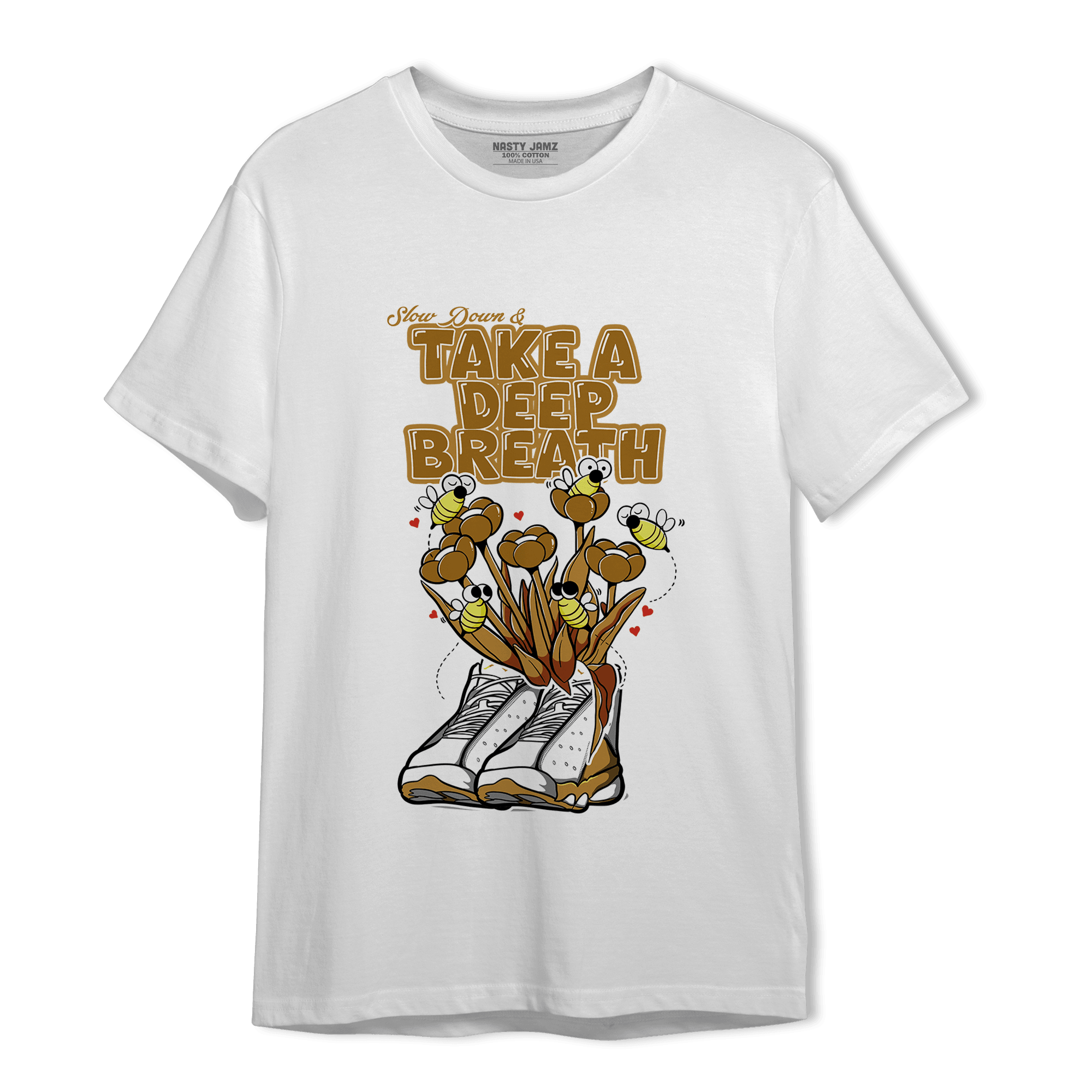 Wheat 13s T Shirt Match Bee Sneaker - NastyJamz