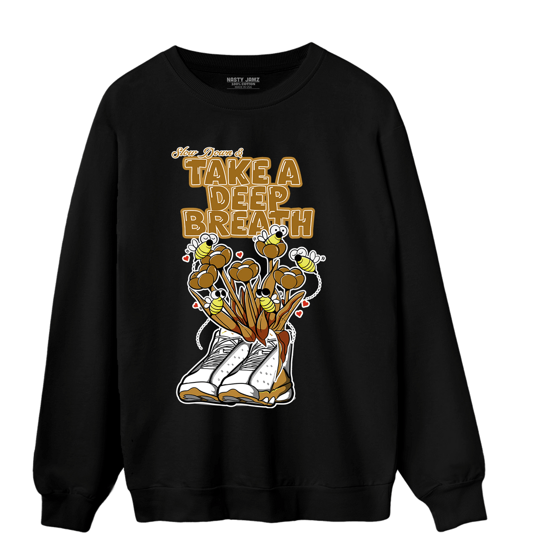 Wheat 13s Sweatshirt Match Bee Sneaker - NastyJamz