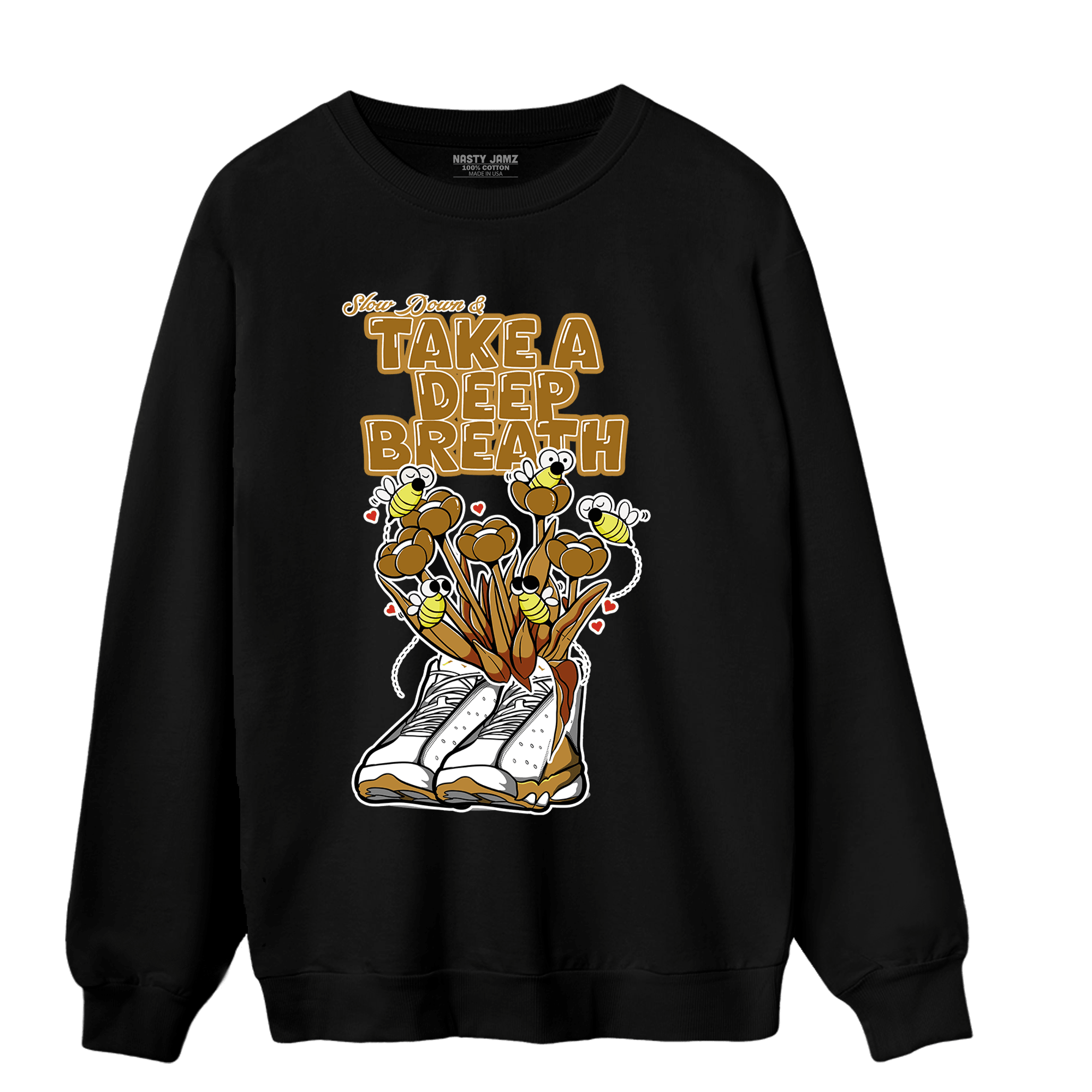 Wheat 13s Sweatshirt Match Bee Sneaker - NastyJamz