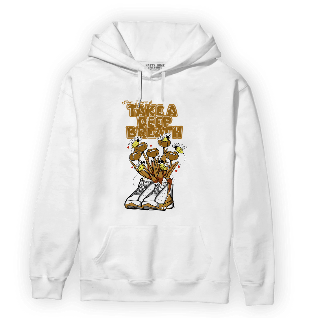 Wheat 13s Hoodie Match Bee Sneaker - NastyJamz