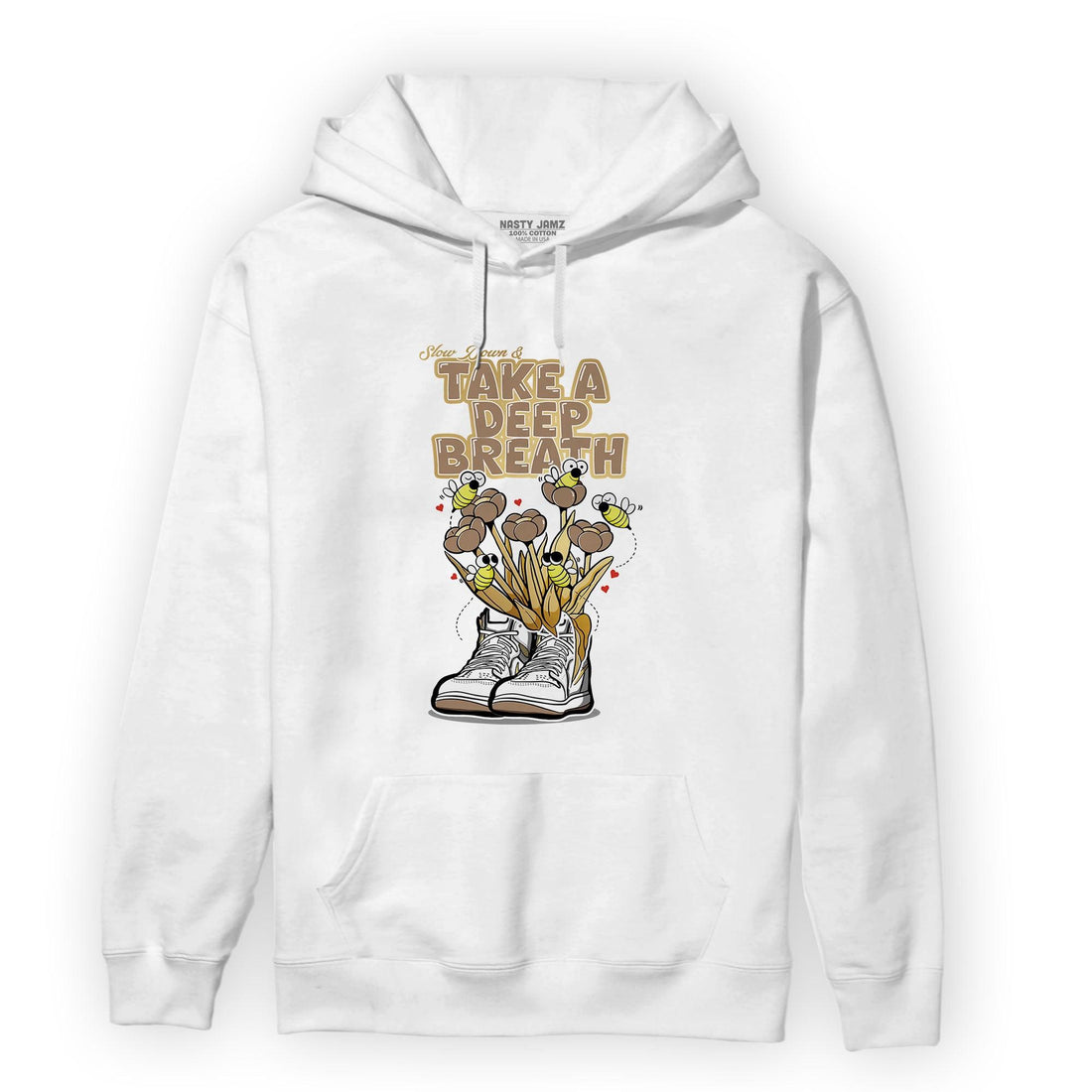 High OG Metallic Gold 1s Hoodie Match Bee Sneaker - NastyJamz