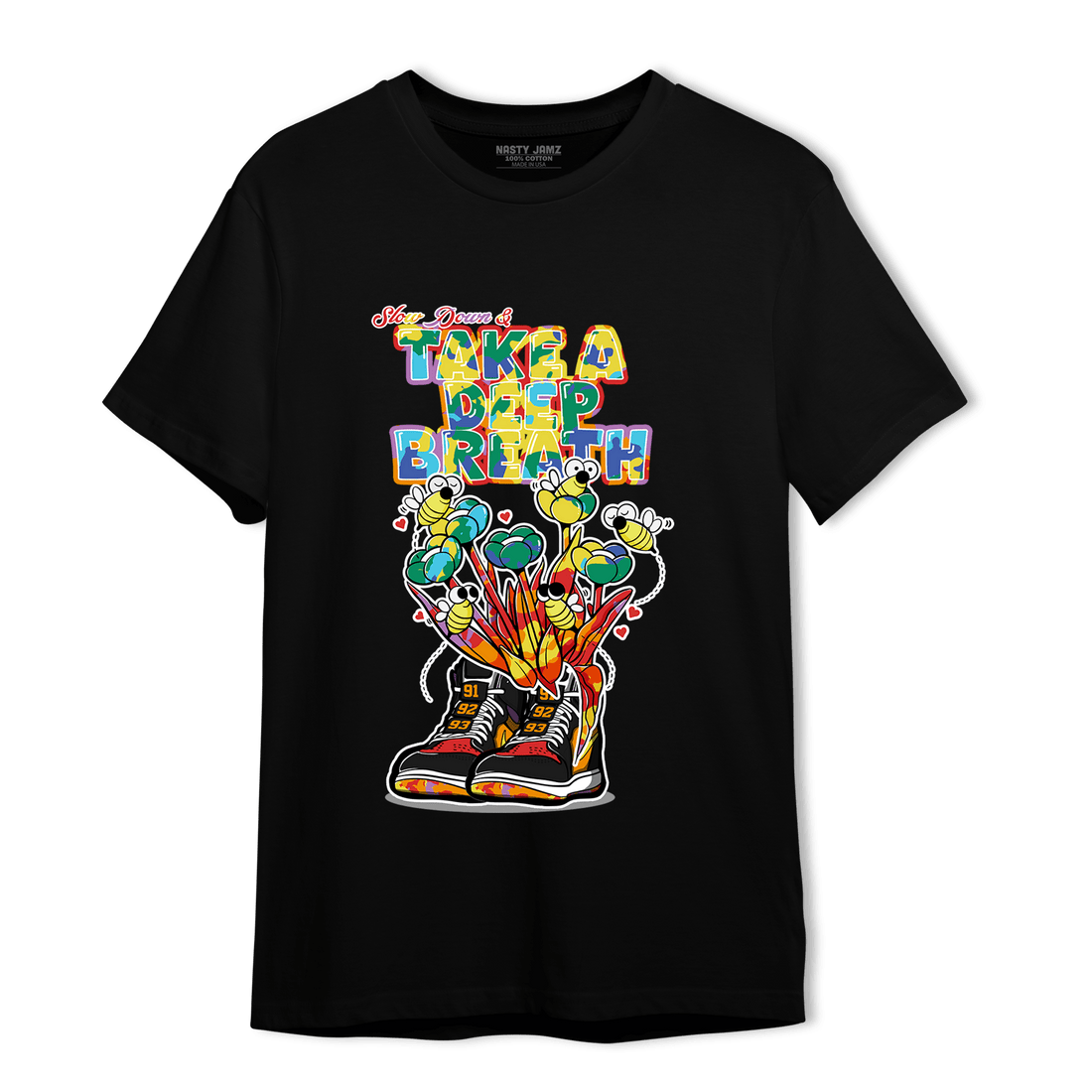 Mid GS Six Championships 1s T Shirt Match Bee Sneaker - NastyJamz