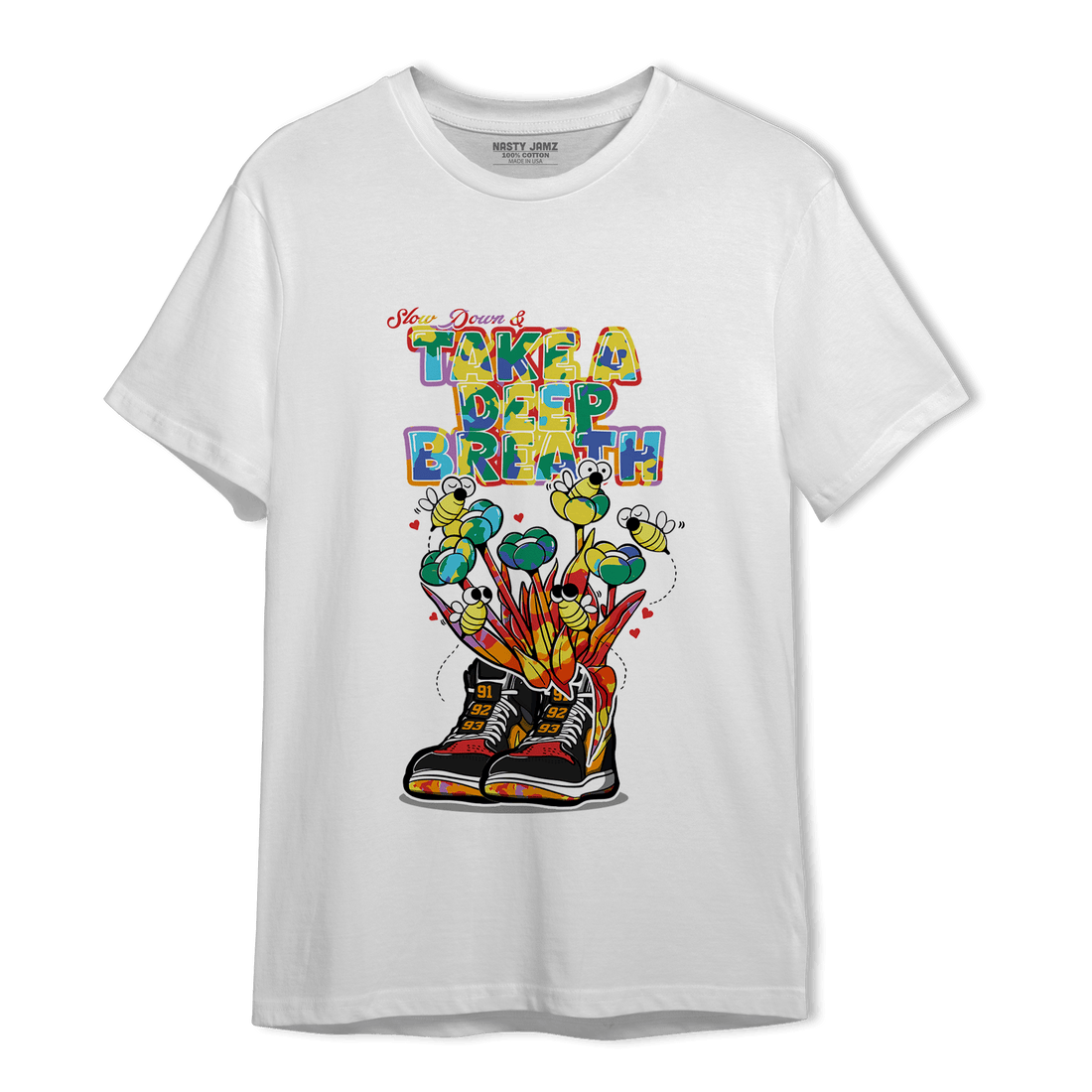 Mid GS Six Championships 1s T Shirt Match Bee Sneaker - NastyJamz