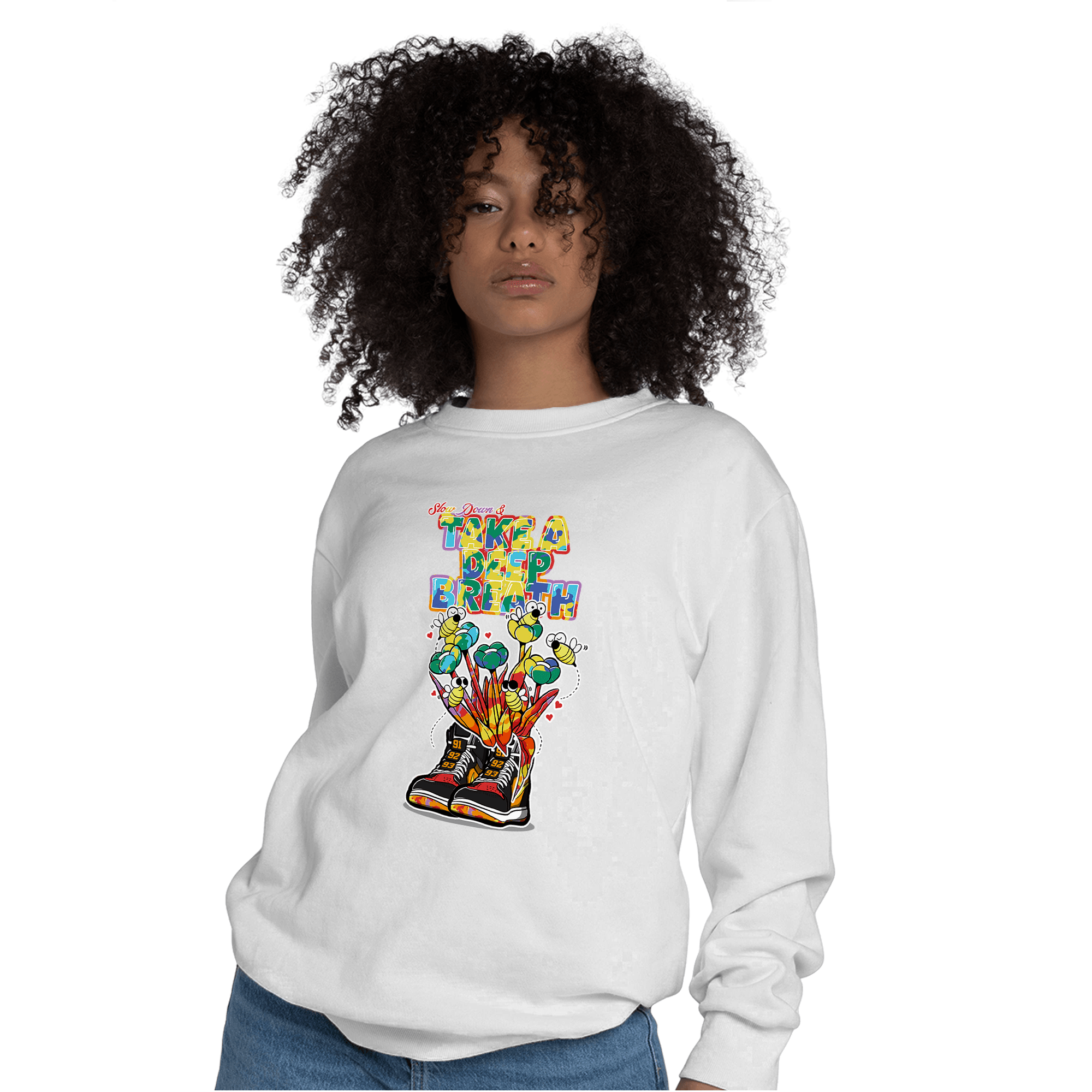 Mid GS Six Championships 1s Sweatshirt Match Bee Sneaker - NastyJamz