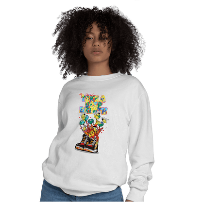 Mid GS Six Championships 1s Sweatshirt Match Bee Sneaker - NastyJamz