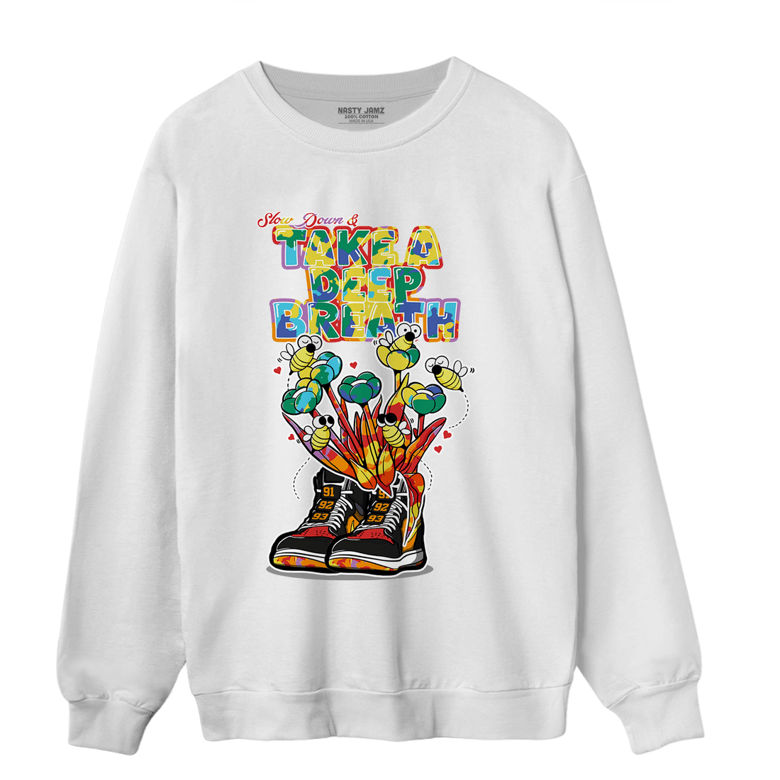 Mid GS Six Championships 1s Sweatshirt Match Bee Sneaker - NastyJamz