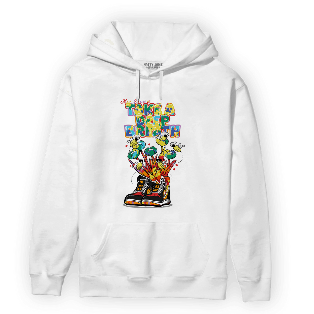 Mid GS Six Championships 1s Hoodie Match Bee Sneaker - NastyJamz